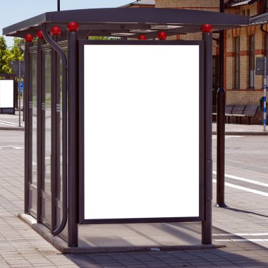 Bus stop angelholm clipart