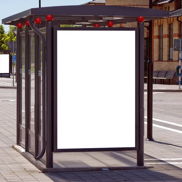 Автобусная остановка — стоковое фото