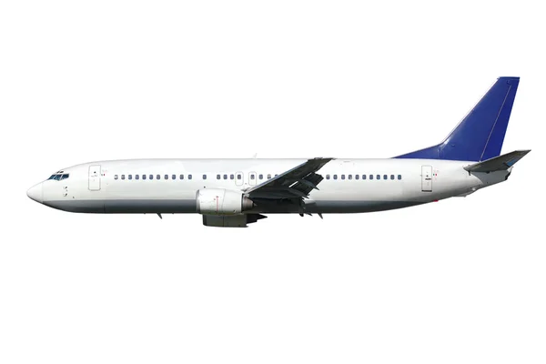 Vliegtuig geïsoleerd op een witte achtergrond — Stockfoto