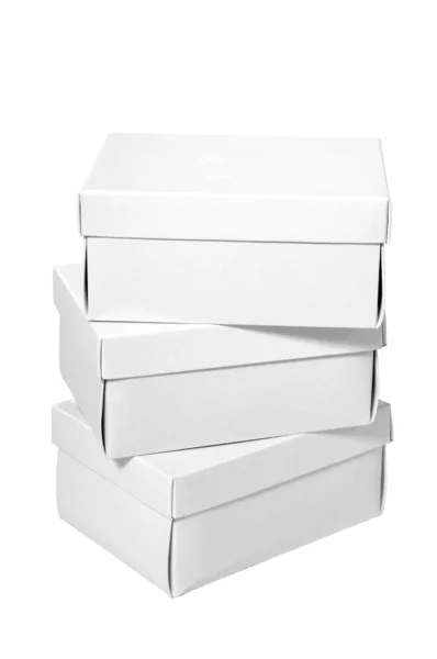 Cajas blancas — Foto de Stock