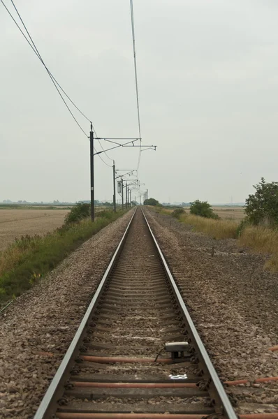 Één track-spoorweg — Stockfoto