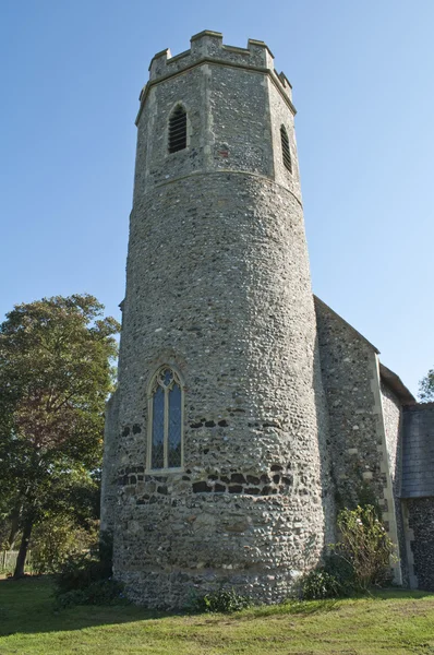 Ancient English Church Tower — Stock Photo, Image