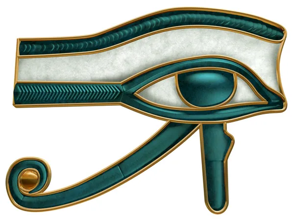Egyptiska eye av horus Stockbild