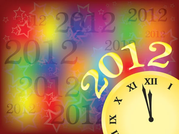 Yeni yıl 2012 — Stok Vektör