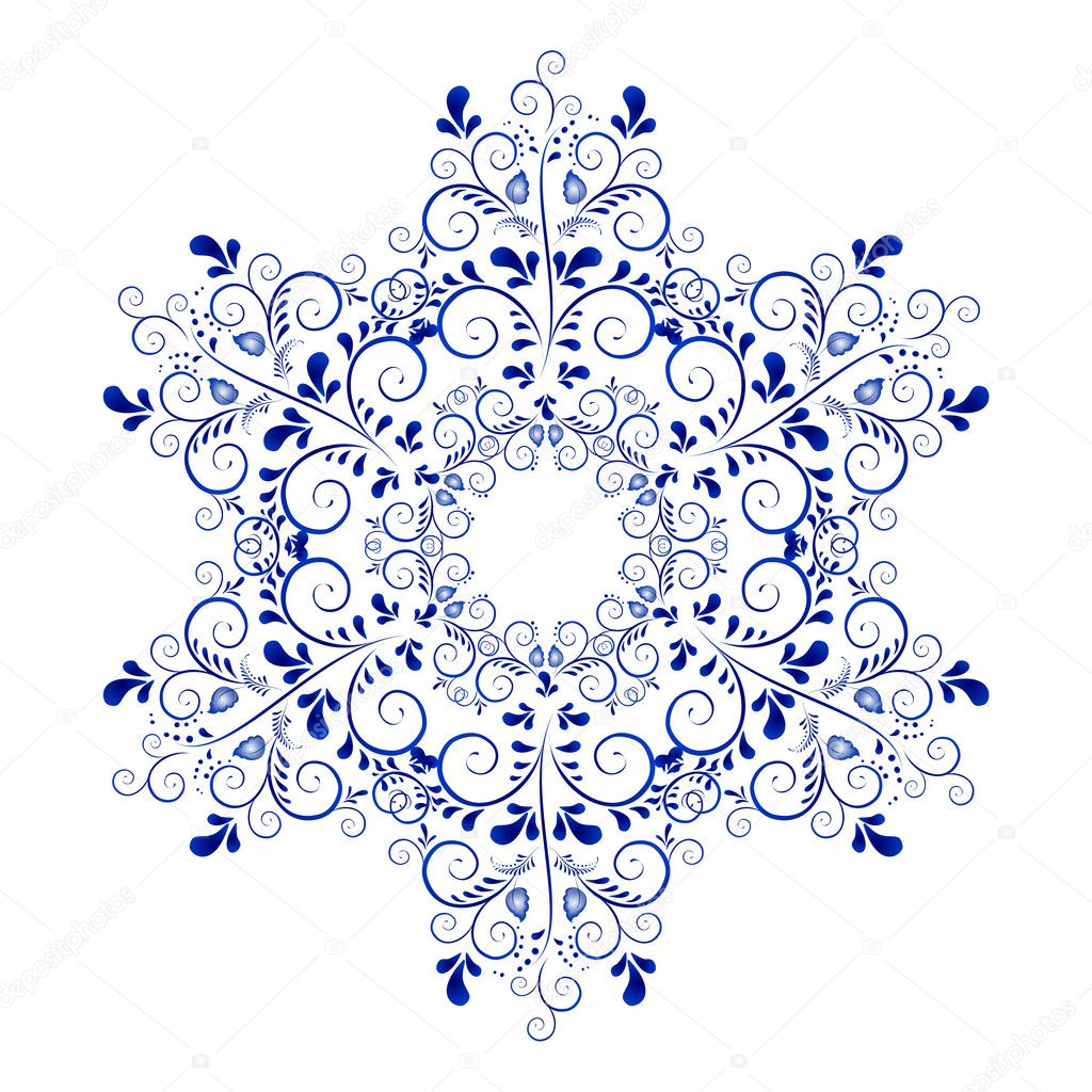 Russian ornaments. New Year — Stock Vector © ShevchenkoN #6919206