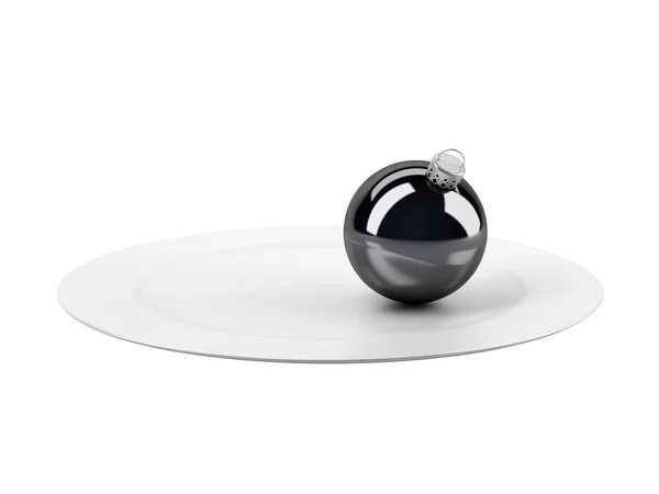 Esfera en un plato — Foto de Stock