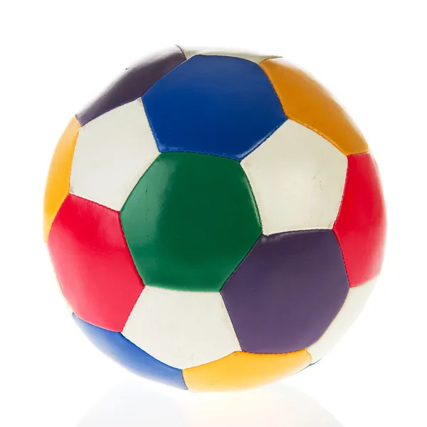 Барвисті футбольний м'яч — стокове фото