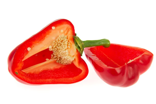 Skär röd paprika — Stockfoto