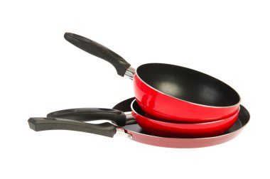 Red frying pan clipart