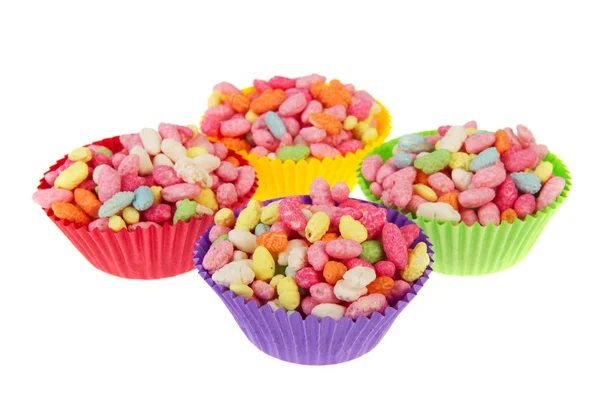 Süßigkeiten in Tassen — Stockfoto