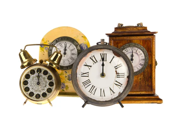 On iki, antika saatler — Stok fotoğraf