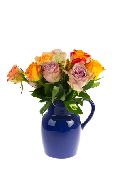 Boeket kleurrijke rozen — Stockfoto