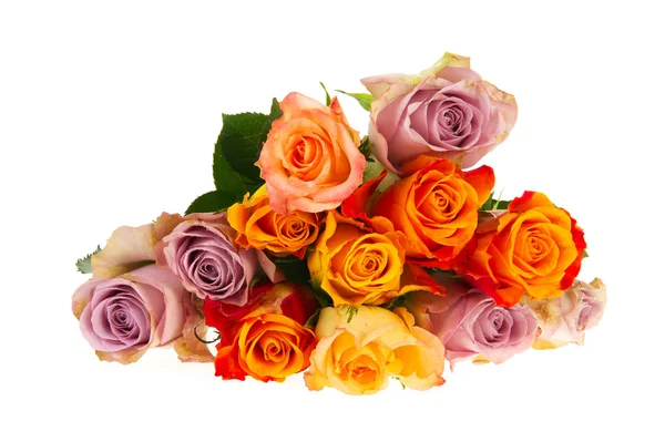 Strauß Rosen in verschiedenen Farben — Stockfoto