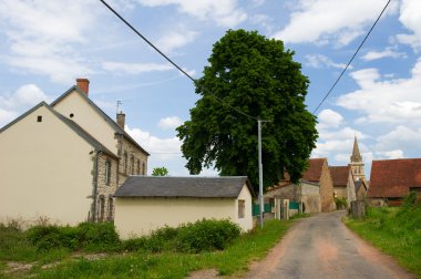 Typical French village clipart