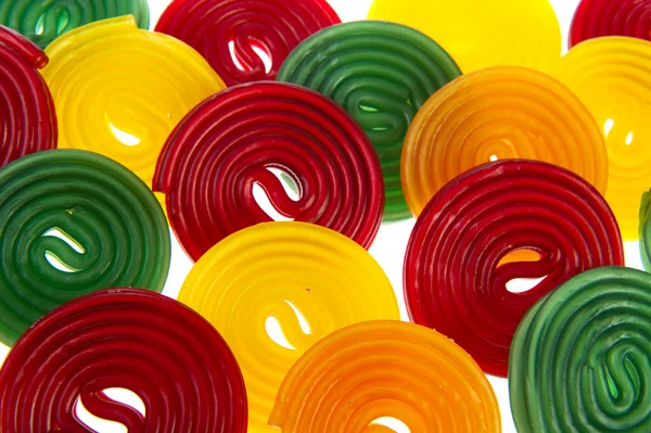 Rollos de regaliz coloridos — Foto de Stock