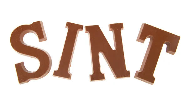 Sinterklaas czekoladowych liter — Zdjęcie stockowe