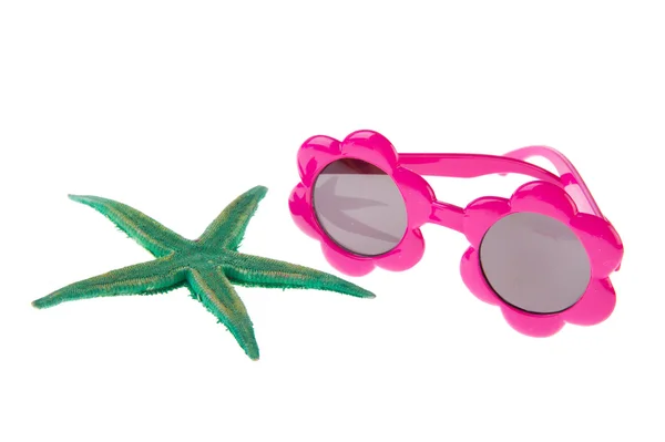 Estrellas de mar y gafas de sol — Foto de Stock