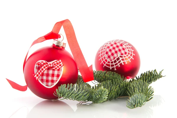 Red Christmas balls — Stock Photo, Image