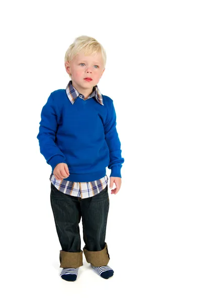 Little blond toddler — Stock Photo, Image