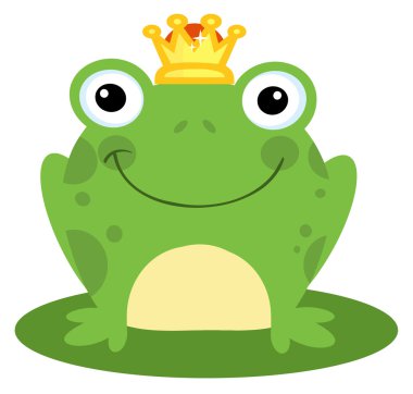 Happy Frog Prince clipart