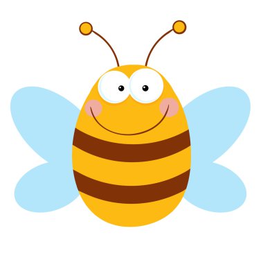 Smiling Bee clipart