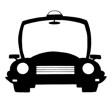 Police Cartoon Silhouette Car clipart