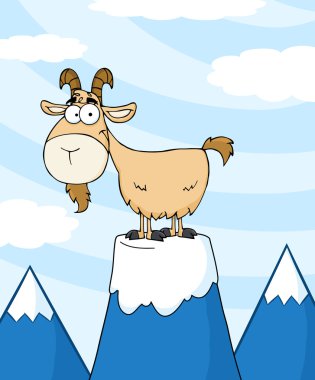 bir dağda keçi