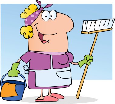 Cleaning Lady clipart