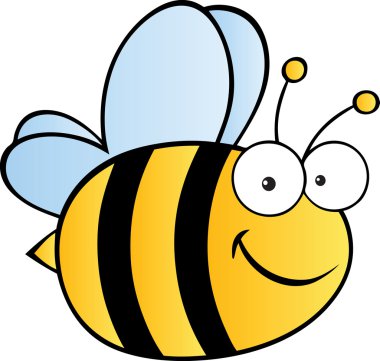 Happy Bee clipart