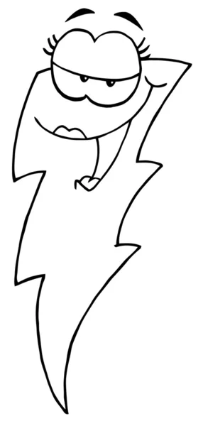 stock image Outlined Female Lightning Bolt