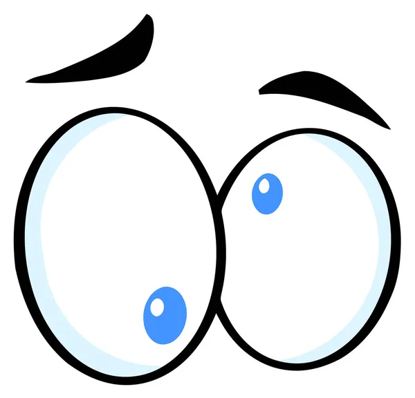 Olhos loucos dos desenhos animados — Fotografia de Stock