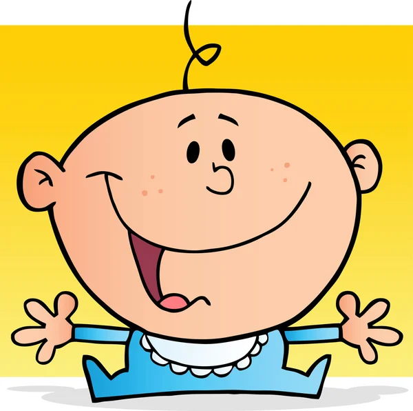 Personaje de dibujos animados Happy Baby Boy — Foto de Stock
