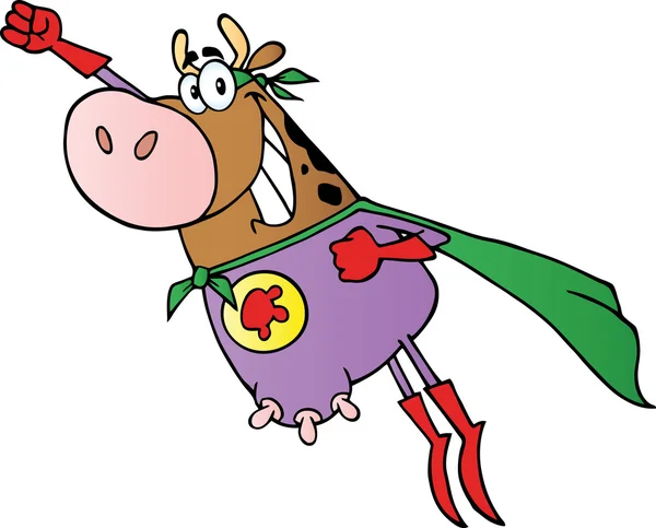 Super Herói Vaca Voar — Fotografia de Stock