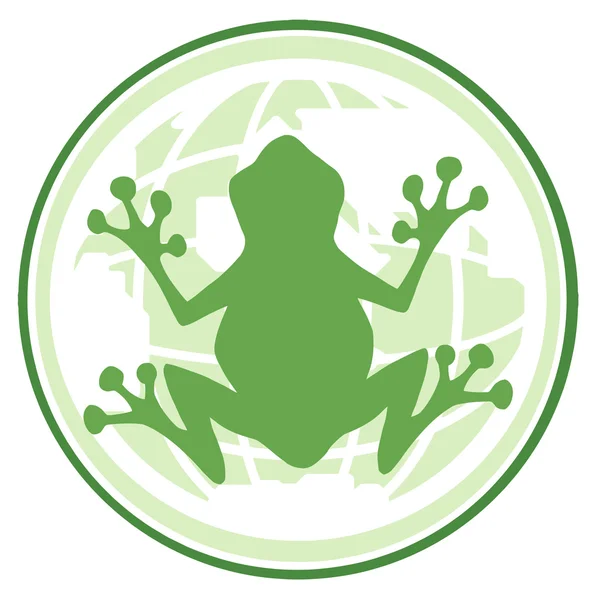 Dünya afiş kurbağa — Stok fotoğraf