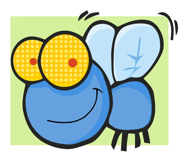 Personagem de mascote de desenhos animados de mosca — Fotografia de Stock