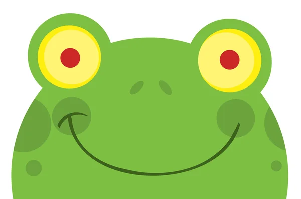 Uśmiechnięta twarz żaba — Zdjęcie stockowe