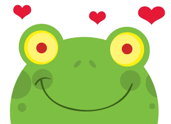 Frog With Hearts — Stock Photo, Image