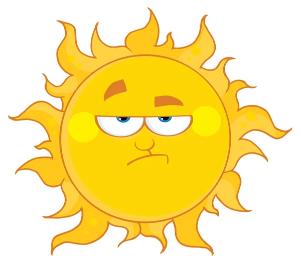 Grumpy Sun — Stock Photo, Image