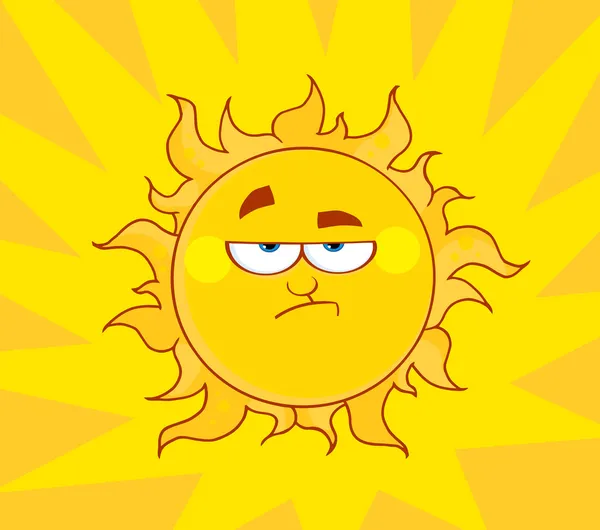 Vihainen aurinko — kuvapankkivalokuva