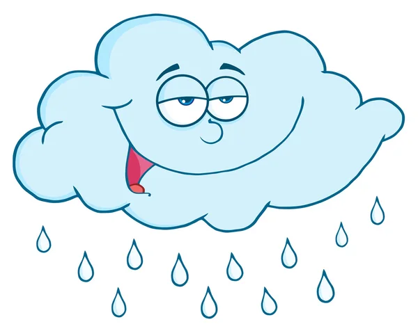 Cloud met regendruppels — Stockfoto