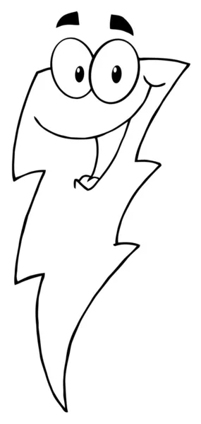 Outlined Female Lightning Bolt