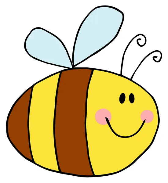 Niski i gruby Pszczoła — Zdjęcie stockowe