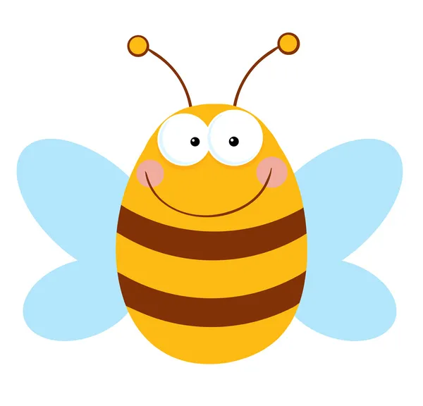 Улыбающаяся пчела — стоковое фото