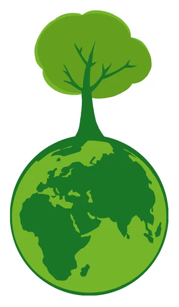 Globo de árbol orgánico — Foto de Stock