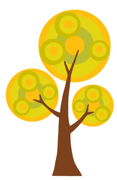 Karikatür sonbahar ağacı — Stok fotoğraf
