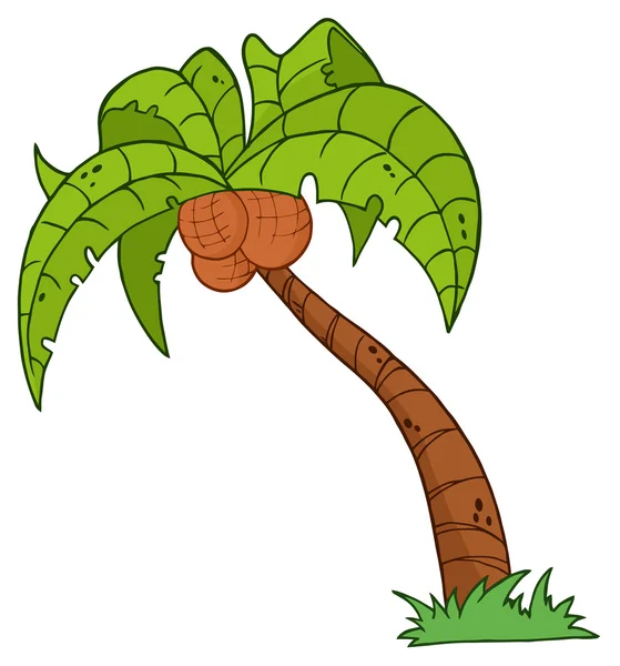 卡通棕榈三 — 图库照片