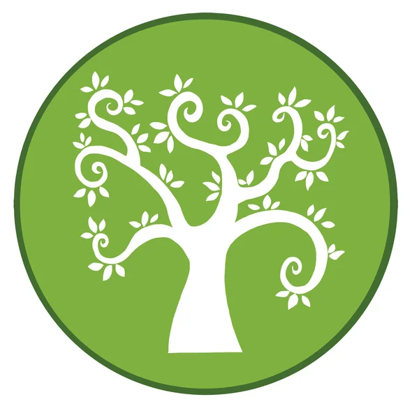 Strom Zelený nápis — Stock fotografie