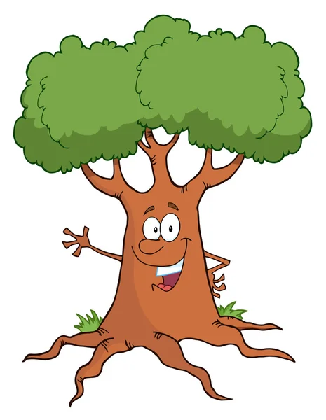 Cartoon tree character — Stock Vector © clairev #2148207