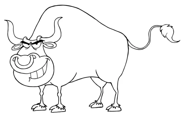Наброски жесткого быка — стоковое фото