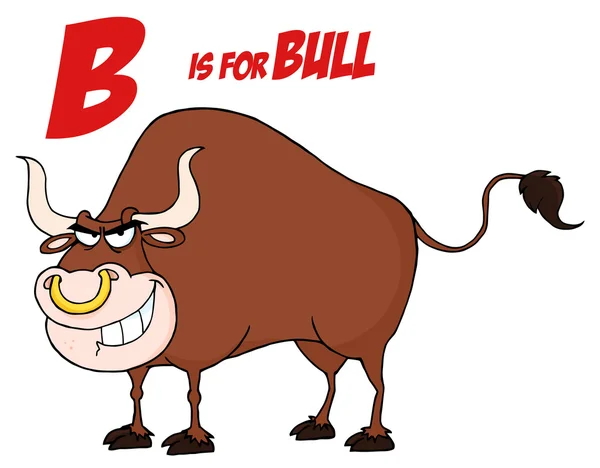 B це для бика — стокове фото